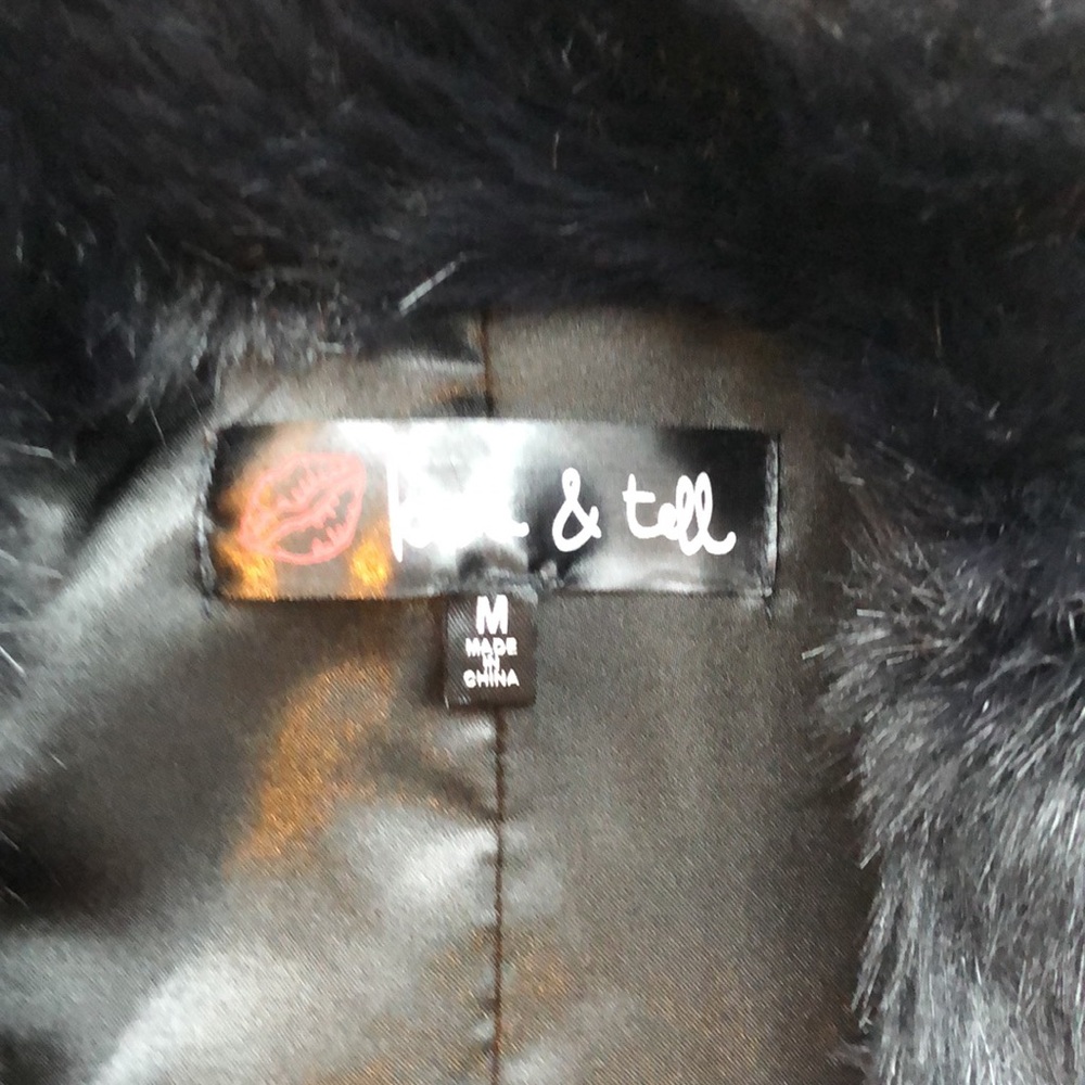 Never been worn black fur vest - Picture 3 of 7